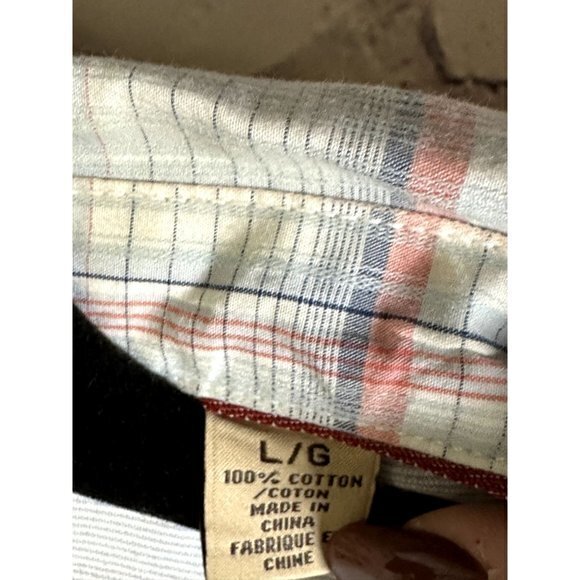 TOMMY BAHAMA JEANS MENS LONG SLEEVE PLAID SHIRT  SZ (L)    EUC    F-162 - Picture 3 of 4